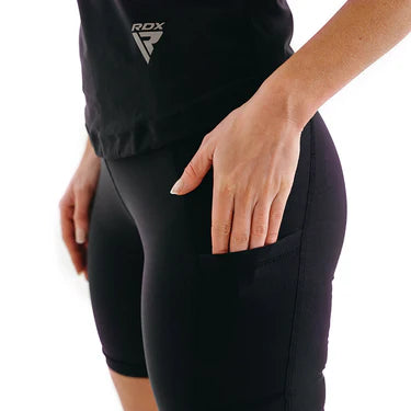 Calza sauna corta RDX W1 mujer Sweat Shorts